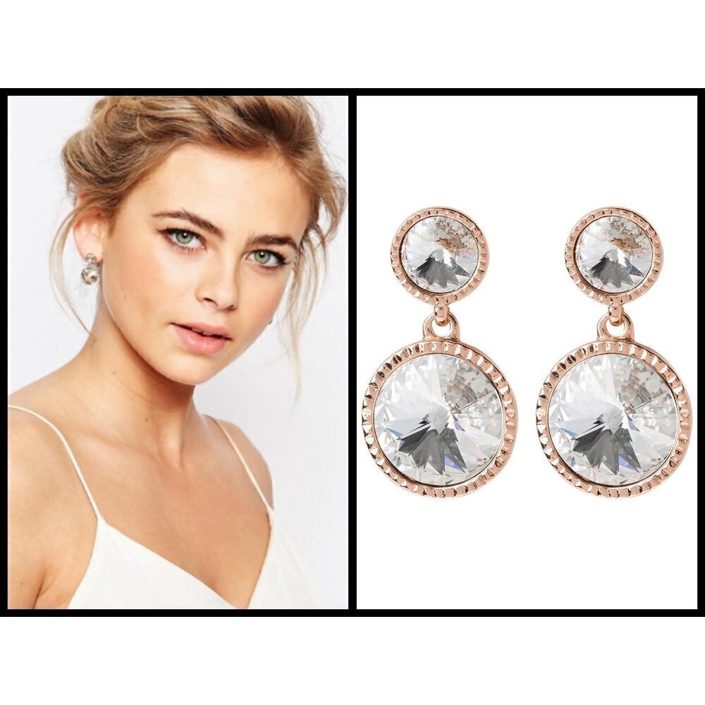 💕TED BAKER💕 Ronda Rivoli Crystal Drop Earrings